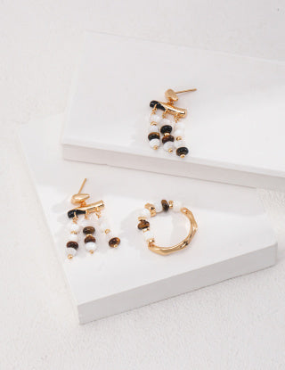 A pure silver tiger's eye ring