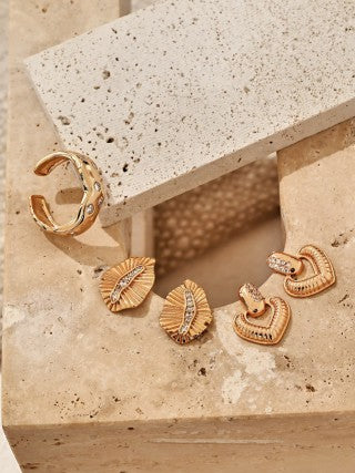 S925 silver retro Zircon earrings