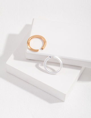 Pure silver sapphire ring