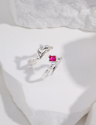 Pure silver ring (adjustable)