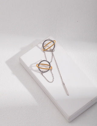 Sterling silver pin earrings
