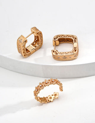 S925 silver design-sense Zircon ring
