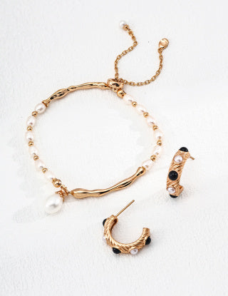 S925 silver natural pearl bracelet
