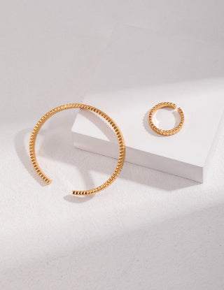 Pure silver simple bracelet