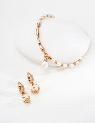 S925 silver natural pearl bracelet