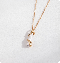 Pure silver AB/AA pearl necklace