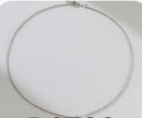 Sterling silver necklace (adjustable length)