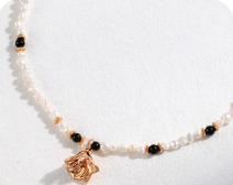 "Dance" series jewelry design Sterling silver necklace (adjustable length)