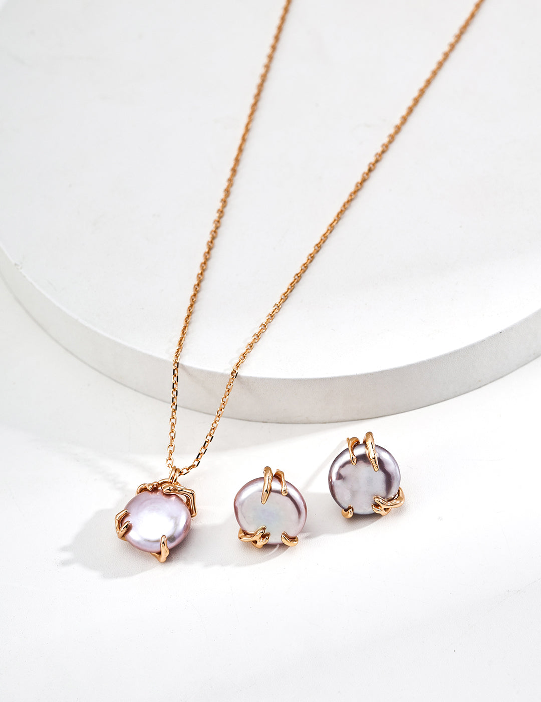 S925 Silver Natural Pearl Pendant Necklace