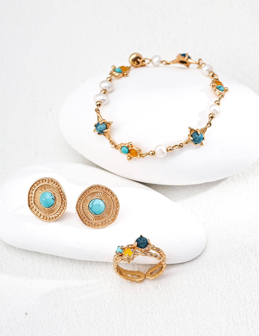 S925 Silver Vintage Turquoise Earrings
